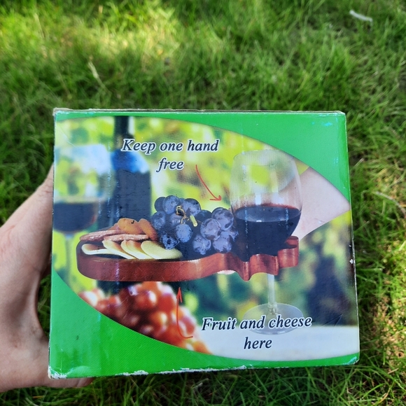 NIB Primeware Inc. Cambridgre Appetizer Platter Wine Themed Stacked Charcuterie - Picture 10 of 12